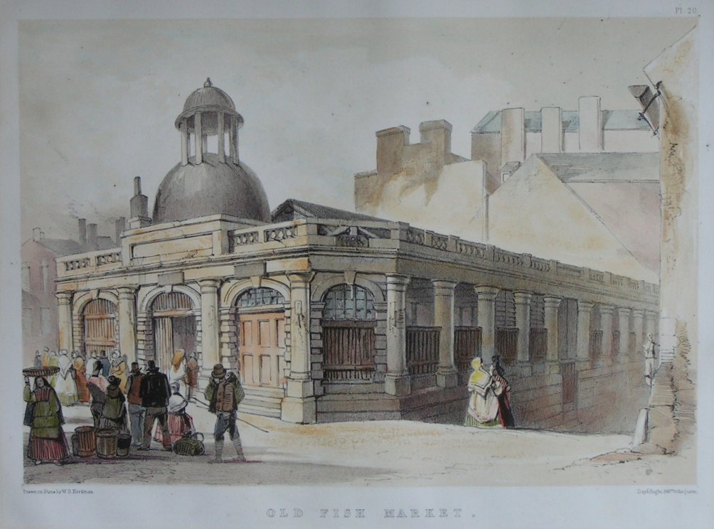 Lithograph - The Old Fish Market